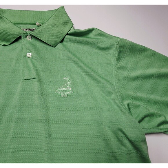 adidas Other - Pinehurst By Adidas Golf Shirt Green Polo Golf Shirt US OPEN Medium NWOT